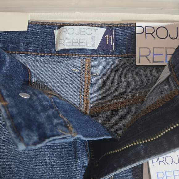 Forever 21 Blue Distressed Jean Shorts - Picture 3 of 6